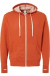 Independent Trading Co. Heathered French Terry Full-zip Hooded Sweatshirt In Multi