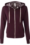 Independent Trading Co. Heathered French Terry Full-zip Hooded Sweatshirt In Multi