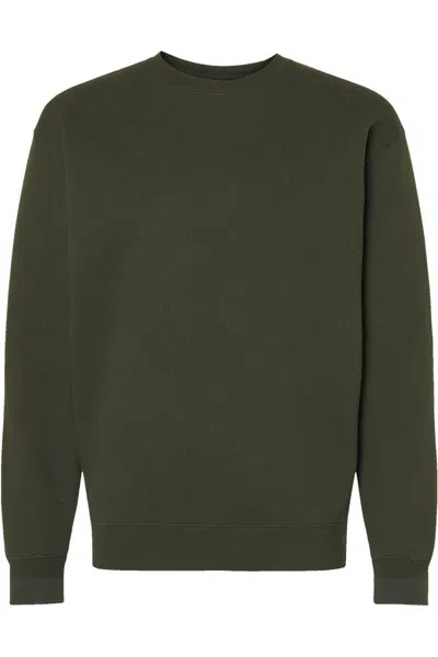 Independent Trading Co. Heavyweight Crewneck Sweatshirt In Green