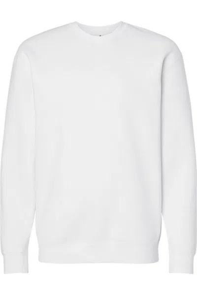 Independent Trading Co. Heavyweight Crewneck Sweatshirt In White