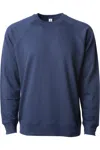 Independent Trading Co. Icon Lightweight Loopback Terry Crewneck Sweatshirt In Multi