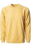 Independent Trading Co. Icon Lightweight Loopback Terry Crewneck Sweatshirt In Multi