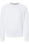 Independent Trading Co. Icon Lightweight Loopback Terry Crewneck Sweatshirt In White