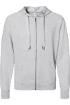 Independent Trading Co. Icon Lightweight Loopback Terry Full-zip Hooded Sweatshirt In Multi