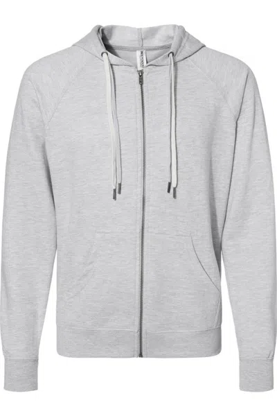 Independent Trading Co. Icon Lightweight Loopback Terry Full-zip Hooded Sweatshirt In Multi