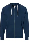 Independent Trading Co. Icon Lightweight Loopback Terry Full-zip Hooded Sweatshirt In Multi