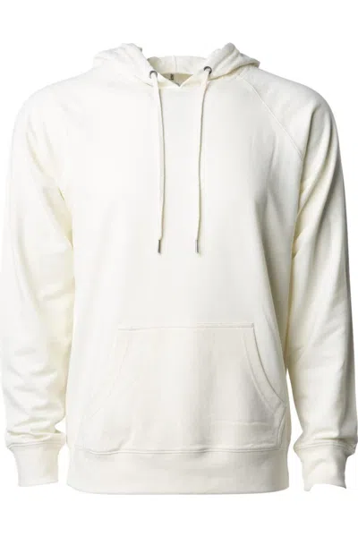 Independent Trading Co. Icon Lightweight Loopback Terry Hooded Sweatshirt In Beige