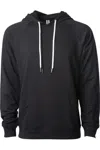 Independent Trading Co. Icon Lightweight Loopback Terry Hooded Sweatshirt In Black