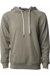 Independent Trading Co. Icon Lightweight Loopback Terry Hooded Sweatshirt In Green