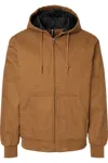 Independent Trading Co. Insulated Canvas Workwear Jacket In Brown