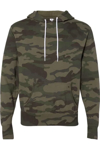 Independent Trading Co. Lightweight Hooded Sweatshirt In Green