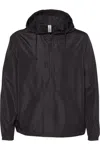 Independent Trading Co. Lightweight Quarter-zip Windbreaker Pullover Jacket In Black