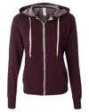 Independent Trading Co. Men's Heathered French Terry Full-zip Hooded Sweatshirt