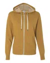 Independent Trading Co. Men's Heathered French Terry Full-zip Hooded Sweatshirt In Multi