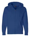 Independent Trading Co. Men's Heavyweight Full-zip Hooded Sweatshirt In Blue