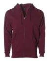 Independent Trading Co. Midweight Full-zip Hooded Sweatshirt In Multi