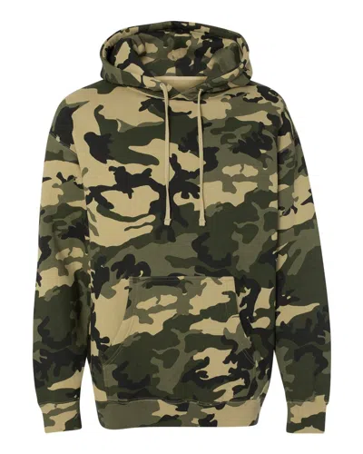 Independent Trading Co. Men's Heavyweight Hooded Sweatshirt In Green