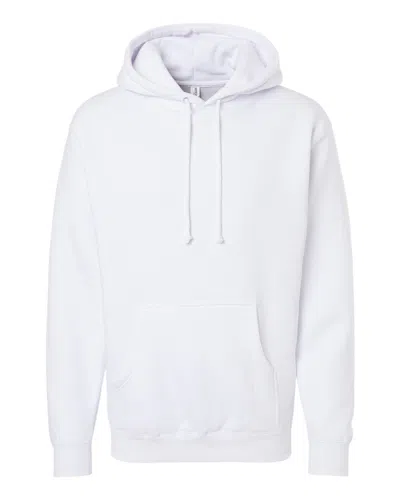 Independent Trading Co. Men's Heavyweight Hooded Sweatshirt In White
