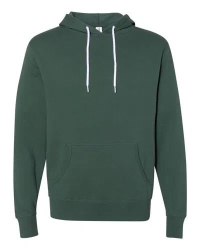 Independent Trading Co. Men's Lightweight Hooded Sweatshirt In Green