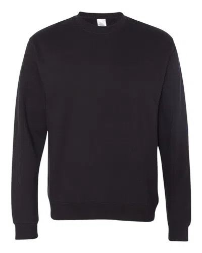 Independent Trading Co. Men's Midweight Crewneck Sweatshirt In Black