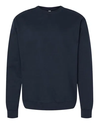 Independent Trading Co. Men's Midweight Crewneck Sweatshirt In Blue