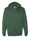 Independent Trading Co. Men's Midweight Full-zip Hooded Sweatshirt