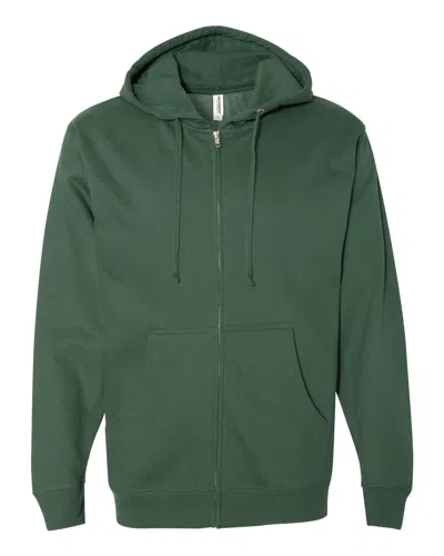 Independent Trading Co. Men's Midweight Full-zip Hooded Sweatshirt