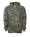 Independent Trading Co. Men's Midweight Full-zip Hooded Sweatshirt In Multi