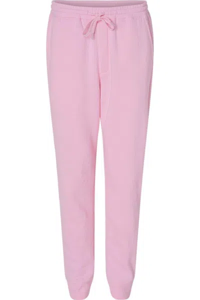 Independent Trading Co. Midweight Fleece Pants In Pink