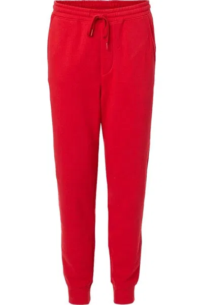 Independent Trading Co. Midweight Fleece Pants In Red
