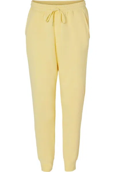 Independent Trading Co. Midweight Fleece Pants In Yellow