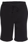 Independent Trading Co. Midweight Fleece Shorts In Black