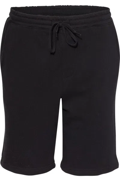 Independent Trading Co. Midweight Fleece Shorts In Black