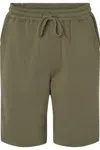 Independent Trading Co. Midweight Fleece Shorts In Green
