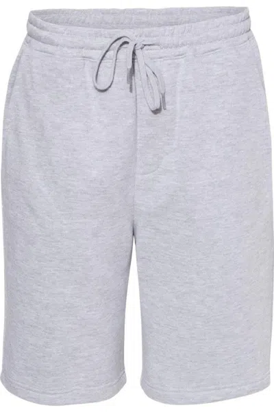 Independent Trading Co. Midweight Fleece Shorts In Grey