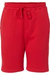 Independent Trading Co. Midweight Fleece Shorts In Red