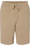 Independent Trading Co. Midweight Fleece Shorts In Silver