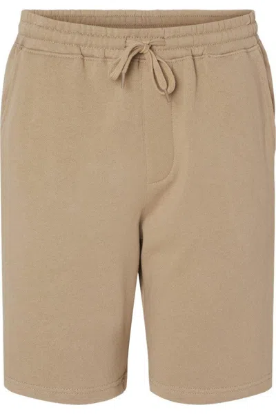Independent Trading Co. Midweight Fleece Shorts In Silver