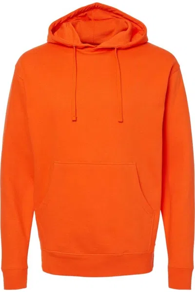 Independent Trading Co. Midweight Hooded Sweatshirt In Orange