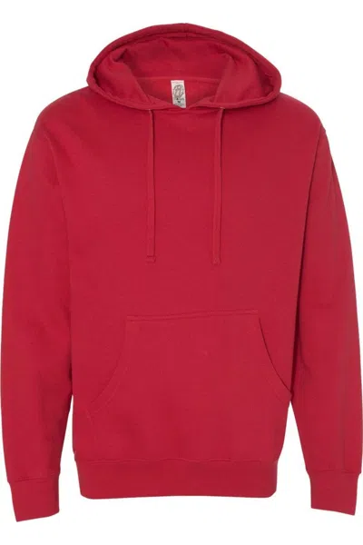 Independent Trading Co. Midweight Hooded Sweatshirt In Red
