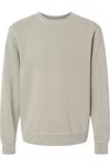 Independent Trading Co. Midweight Pigment-dyed Crewneck Sweatshirt In Beige
