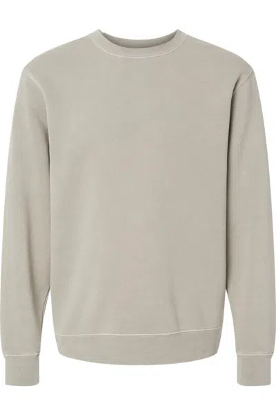 Independent Trading Co. Midweight Pigment-dyed Crewneck Sweatshirt In Beige