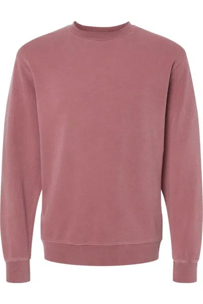 Independent Trading Co. Midweight Pigment-dyed Crewneck Sweatshirt In Brown