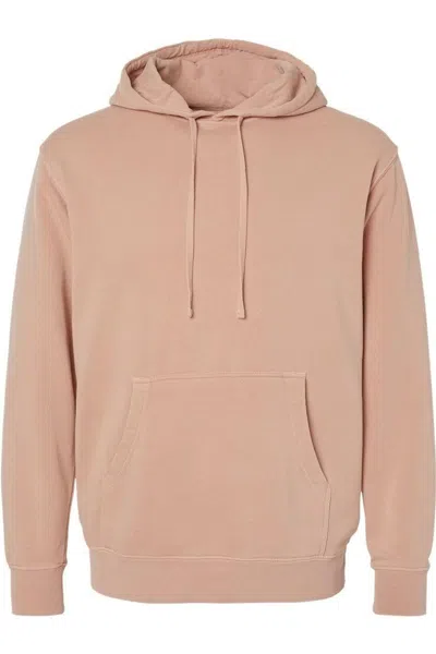 Independent Trading Co. Midweight Pigment-dyed Hooded Sweatshirt In Brown