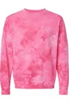 Independent Trading Co. Midweight Tie-dyed Sweatshirt In Pink
