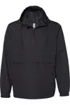 Independent Trading Co. Nylon Anorak In Black