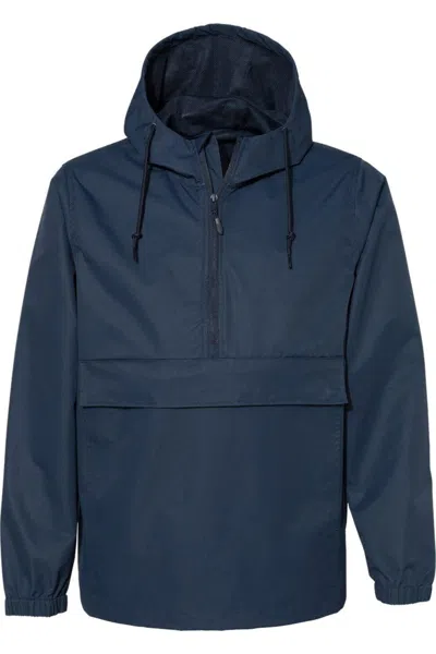 Independent Trading Co. Nylon Anorak In Blue