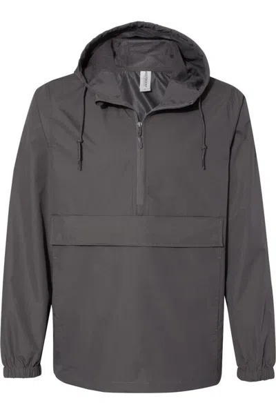 Independent Trading Co. Nylon Anorak In Gray