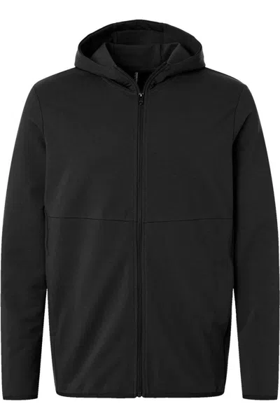 Independent Trading Co. Perform Full-zip Hooded Sweatshirt In Black