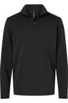 Independent Trading Co. Perform Quarter-zip Pullover In Black